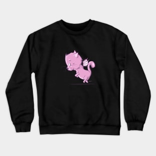 Flying Dragon Kitten Crewneck Sweatshirt